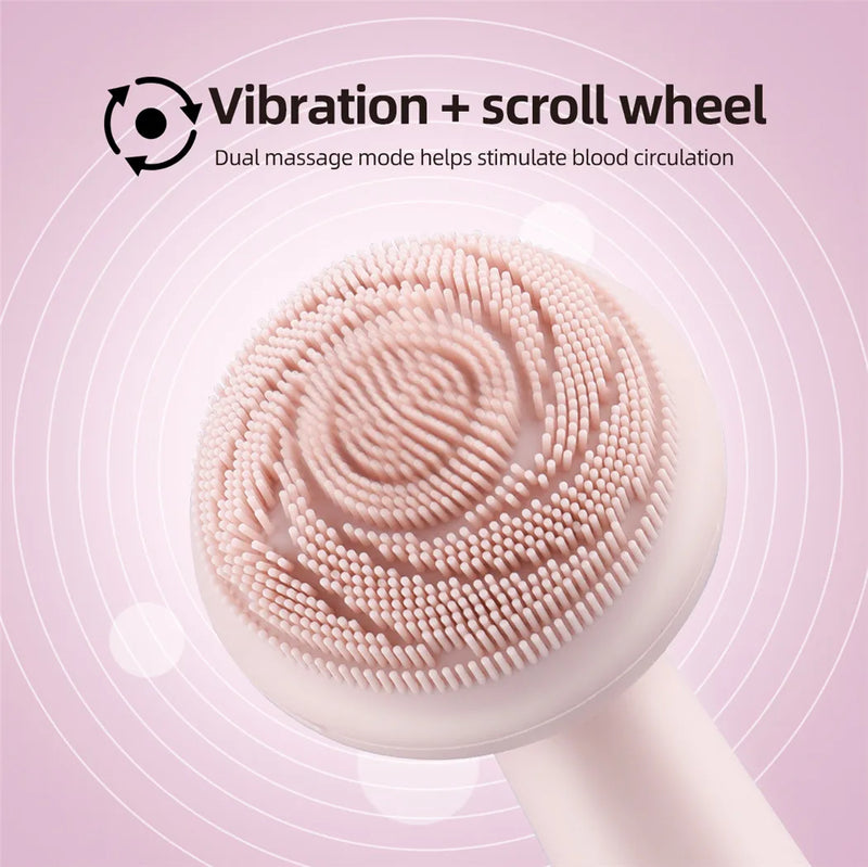 Escova Facial Elétrica Silicone - Limpeza Profunda Recarregável