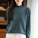 Camisola Malha Feminina Outono Inverno - Gola Redonda Casual Fashion