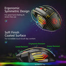 Rato Bluetooth Recarregável Gaming 5500 DPI - Wireless Ergonómico PC Laptop iPad