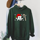 Hoodie Natal Mr & Mrs Matching Casal - Sweatshirt Hubby Wifey Couple Xmas