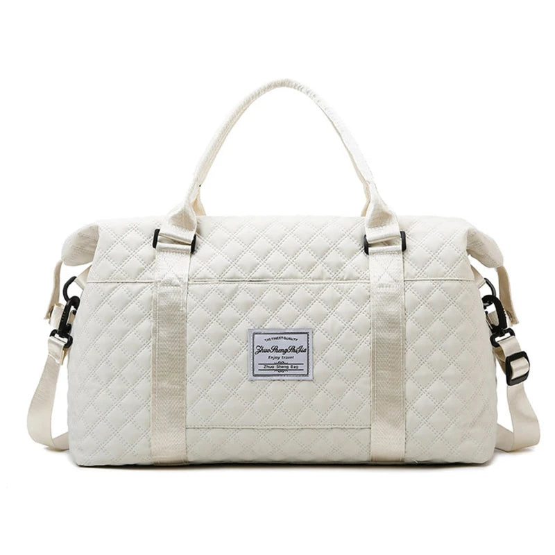 Saco de Viagem Dobrável Acolchoado - Bolsa Ginásio Yoga Separação Seco/Molhado