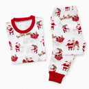 Pijama Natal Família Pai Natal - Conjunto Coordenado Pais Filhos Body Bebé