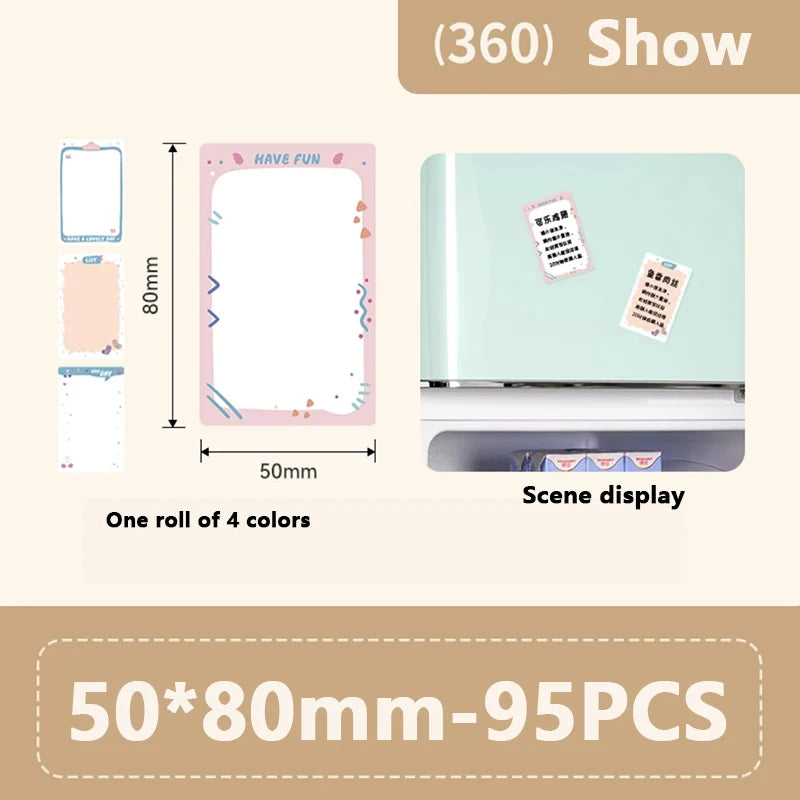 Rolo de Etiquetas Térmicas Adesivas Niimbot 2 Polegadas - Papel Colorido Impermeável para Impressora B1 B21