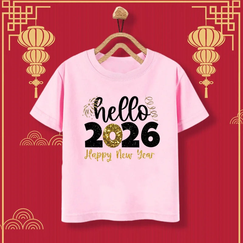 T-shirt Ano Novo 2026 - Edição Limitada Criança