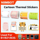 Rolo de Etiquetas Térmicas Adesivas Niimbot 2 Polegadas - Papel Colorido Impermeável para Impressora B1 B21