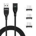 Cabo Magnético FONKEN USB-C - Carregamento Rápido Universal