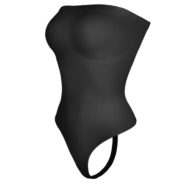 Body Shapewear Ombros Descobertos - Modelador Cintura e Abdómen com Tanga