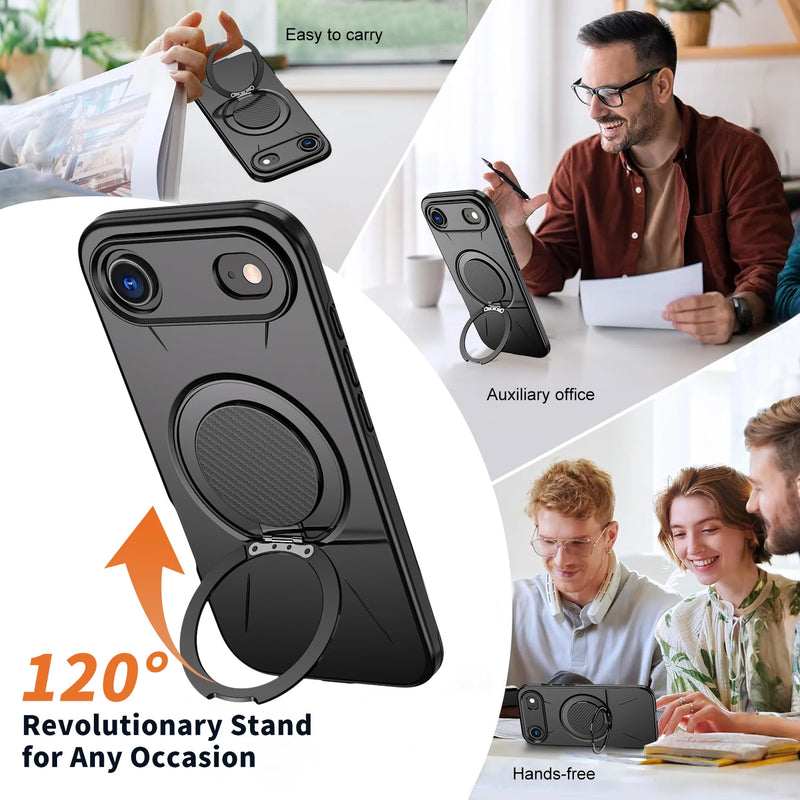 Capa Anti-Choque iPhone 17/16/15/14/13/12 Pro Max - Proteção Premium TPU+PC