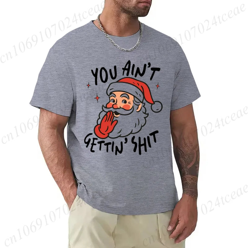 T-Shirt Natal Sarcástica Retro - Pai Natal Divertido Homem Mulher Festa