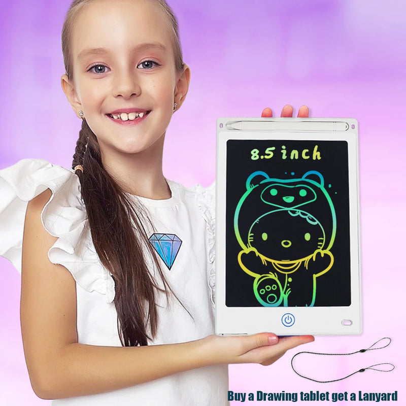Tablet Gráfico LCD 16/12/10/8.5 Polegadas - Desenho Colorido para Crianças 3-8 Anos