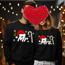 Hoodie Natal Mr & Mrs Matching Casal - Sweatshirt Hubby Wifey Couple Xmas