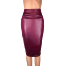 Leather Skirt Back Split Women Sexy Bodycon Pencil Skirt Sexy Office Lady Pencil Package Skirts High Waist Summer Long Skirt