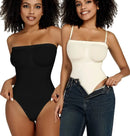 Body Shapewear Ombros Descobertos - Modelador Cintura e Abdómen com Tanga