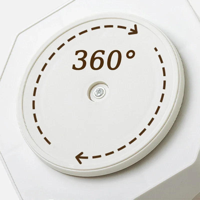 Organizador de Secretária Rotativo 360° - 9 Compartimentos para Material Escolar e Escritório