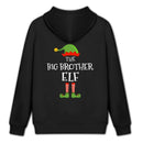 Hoodie Natal Big Brother Elf Família - Sweatshirt Divertida Matching Family