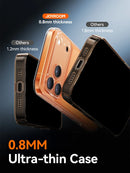 Capa Joyroom iPhone 17/16 Pro Max - Transparente Anti-Amarelamento Proteção Lente