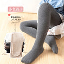 Girls' leggings in autumn and winter plus thin velvet vertical stripes wear children's pantyhose gray dance socks tide.