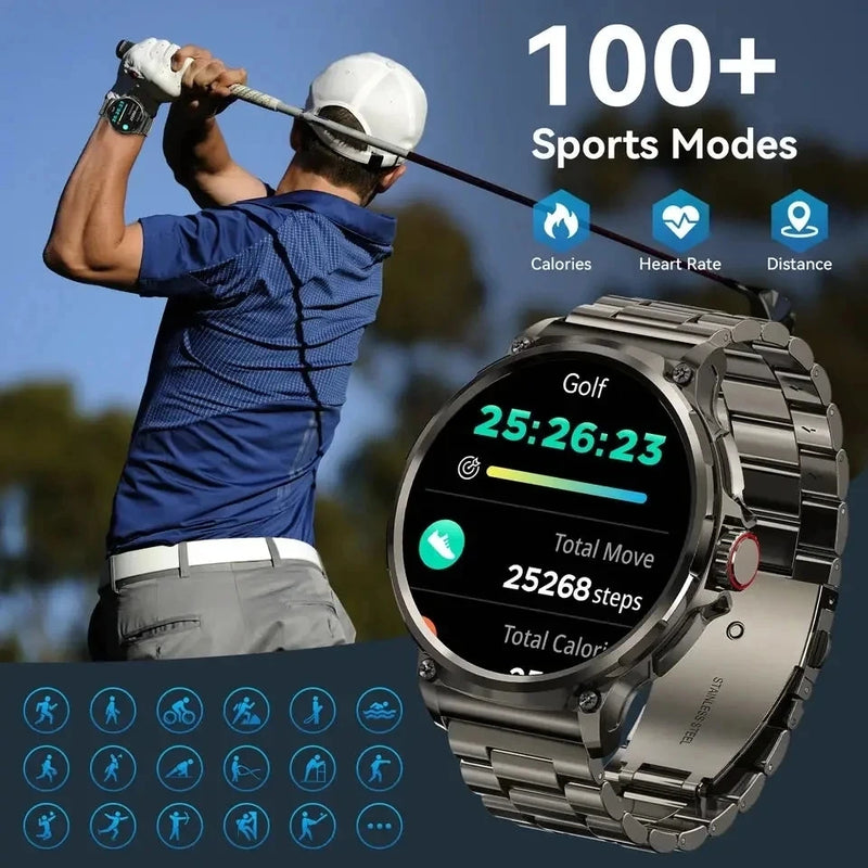 Smartwatch GPS Desportivo 1.85" AMOLED - Bateria 710mAh com Bluetooth