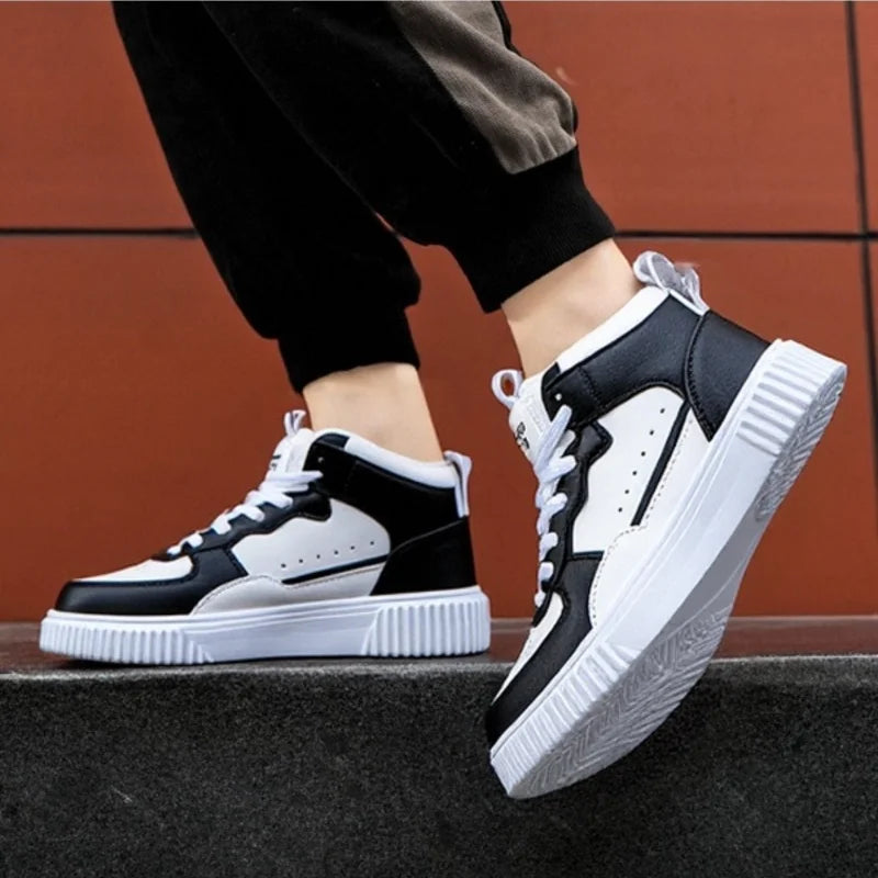 Ténis Desportivos Cano Alto Leves - Unissexo Casual Caminhada Confortáveis