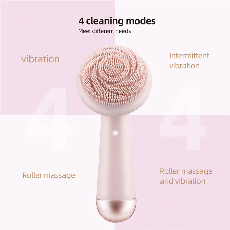 Escova Facial Elétrica Silicone - Limpeza Profunda Recarregável