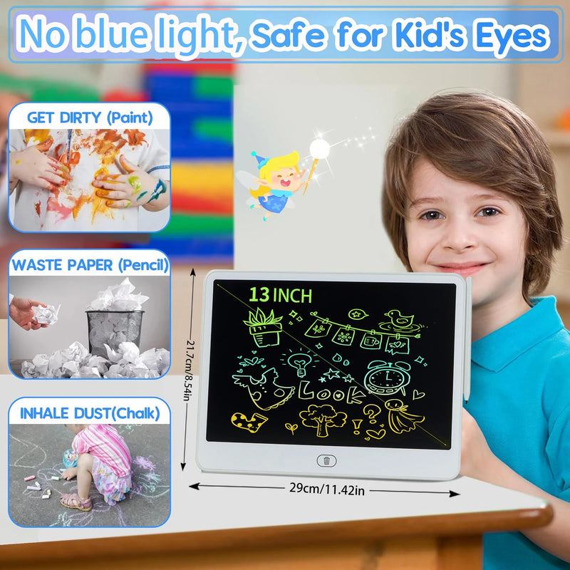 Tablet LCD Desenho 16/13/11 Polegadas - Brinquedo Educativo para Crianças 3-8 Anos