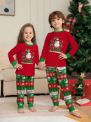 Pijama Natal Criança Let It Snow - Boneco Neve Manga Comprida Menino Menina