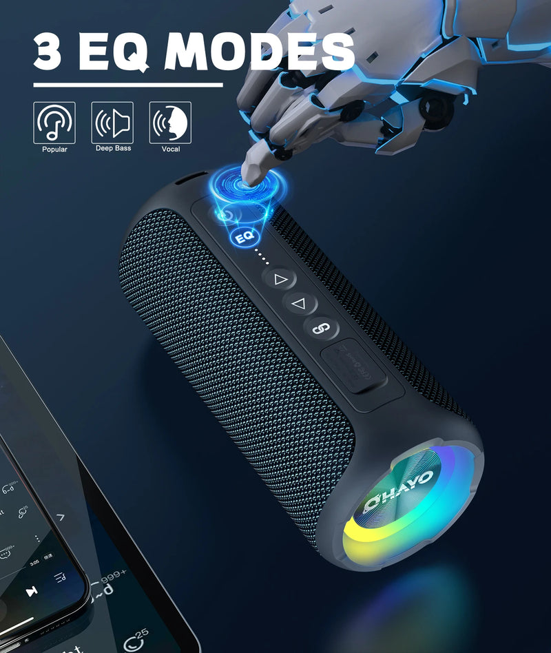 Coluna Bluetooth Ortizan 40W - Portátil 30h IP7