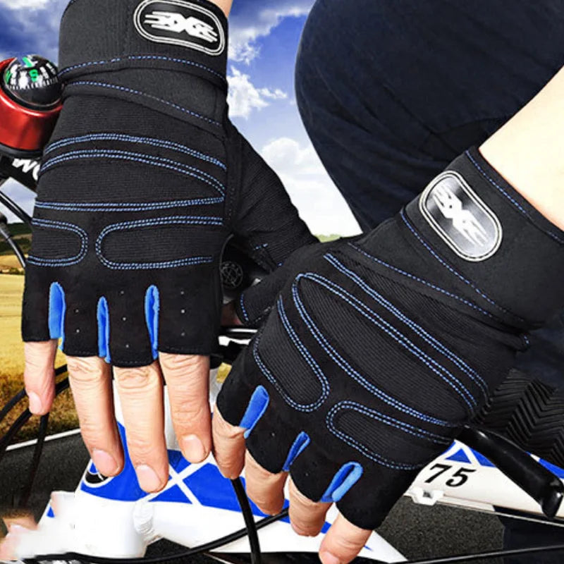 Luvas Ginásio Fitness - Musculação com Suporte Pulso