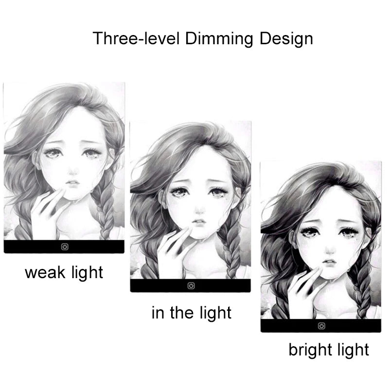 Prancheta LED de Desenho com 3 Níveis de Luminosidade - Brinquedo Educativo para Crianças