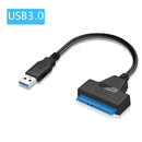 Cabo Adaptador SATA para USB 3.0 - 6 Gbps HDD SSD 2.5" Disco Externo