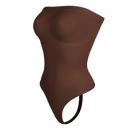 Body Shapewear Ombros Descobertos - Modelador Cintura e Abdómen com Tanga