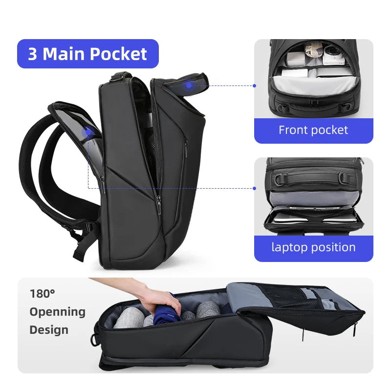 Mochila Laptop MARK RYDEN 17 Polegadas - Viagem Espaçosa COMPACTO PRO para Homens
