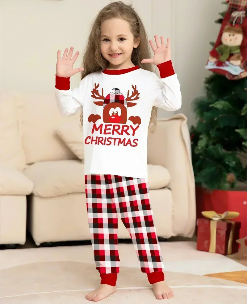 Pijamas Natal 2025 Cartoon - Conjunto 2 Peças Família Xmas Macio Fofo