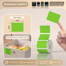 Papel Térmico Niimbot B21/B203/B3S - Etiquetas Autoadesivas Impermeáveis Resistentes a Óleo e Rasgos