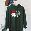 Hoodie Natal Mr & Mrs Matching Casal - Sweatshirt Hubby Wifey Couple Xmas