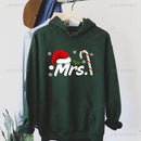 Hoodie Natal Mr & Mrs Matching Casal - Sweatshirt Hubby Wifey Couple Xmas