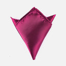 Lenços de Bolso Masculinos Luxo - Cores Sólidas Branco Preto Vermelho Poliéster 22x22cm