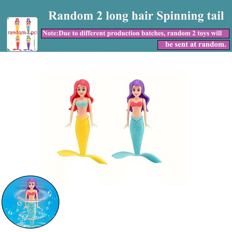 Brinquedos Sereia Mergulho 2/3/4 Peças - Coloridos À Prova de Água para Piscina Presente Crianças