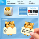 Rolo de Etiquetas Térmicas Adesivas Niimbot 2 Polegadas - Papel Colorido Impermeável para Impressora B1 B21