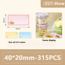 Rolo de Etiquetas Térmicas Adesivas Niimbot 2 Polegadas - Papel Colorido Impermeável para Impressora B1 B21