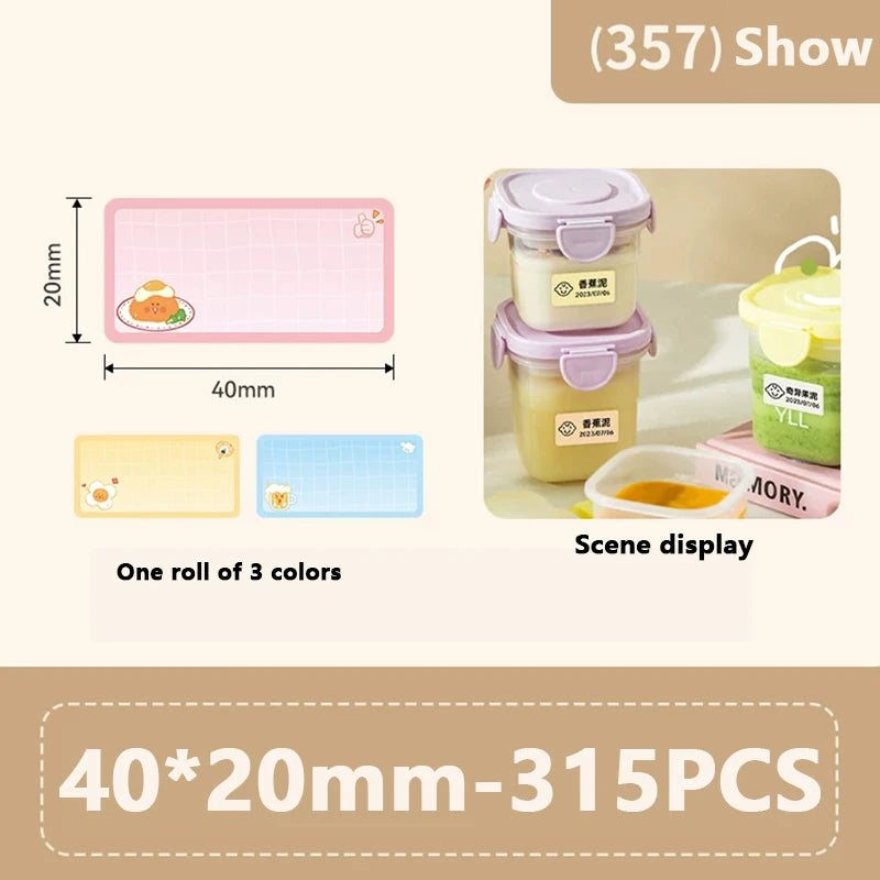 Rolo de Etiquetas Térmicas Adesivas Niimbot 2 Polegadas - Papel Colorido Impermeável para Impressora B1 B21