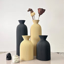 Conjunto 2 Vasos Decorativos Padrão Ondulado - Arte Moderna para Casa