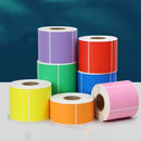 Rolo de Etiquetas Adesivas Multicolor - Papel Autoadesivo para Preços Códigos de Barras Notas (Vermelho Amarelo Verde)