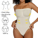 Body Shapewear Ombros Descobertos - Modelador Cintura e Abdómen com Tanga