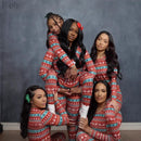 Pijama Algodão Natal Família - Conjunto Manga Comprida Mãe Pai Criança Xmas