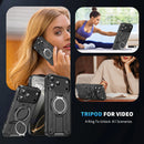 Capa iPhone Magnética com Anel - Proteção Anti-Choque para iPhone 17/16/15/14/13/12 Pro Max