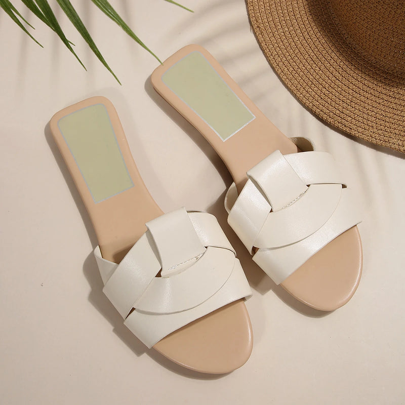 Sandálias Femininas Luxo Designer 2025 - Chinelos Praia Confortáveis Sola Macia