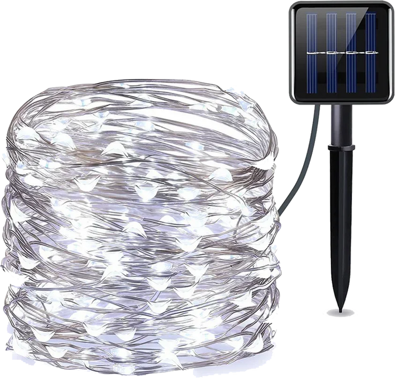 Luzes LED Solares 7M/12M/22M/32M - Guirlanda Decorativa À Prova de Água para Jardim e Festas