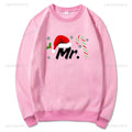 Hoodie Natal Mr & Mrs Matching Casal - Sweatshirt Hubby Wifey Couple Xmas