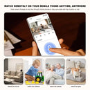 3MP Wifi Camera 2.4 Ghz Baby Monitor Indoor, Security Camera 2-Way Audio, Infrared Night Vision with Ziicam App